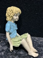 Vintage Boy Plant Pot Ornament Figurine Ref CA 