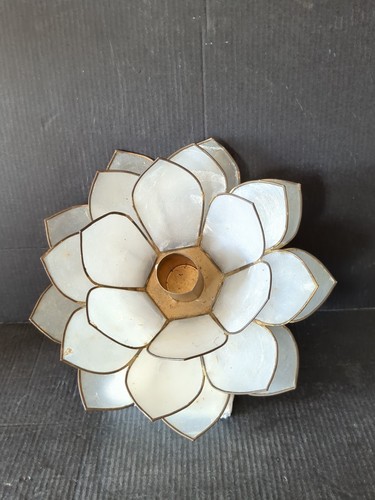 White capiz shell lotus - capiz,