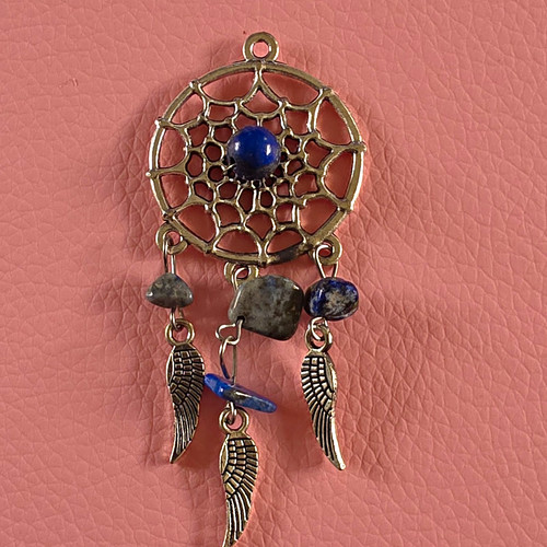 Silver plated dreamcatcher - silver,