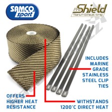 Titanium Exhaust Heat Wrap