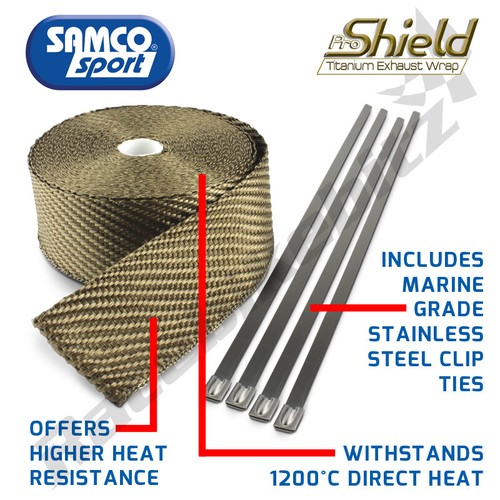 Titanium exhaust heat wrap - exhaust,