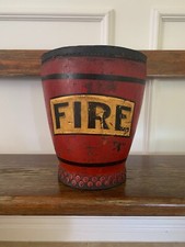19th Century Red Leather Fire Bucket
