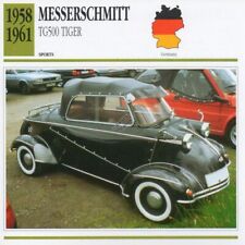 1958-1961 MESSERSCHMITT TG500 TIGER Sports Classic Car Photo/Info Maxi Card