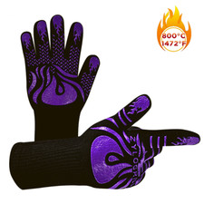 1 PAIR Extreme Heat Resistant Gloves BBQ Grilling Cooking Oven Glove Mitts 1472℉
