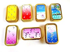 1 OZ TOBACCO TIN FLAMINGO