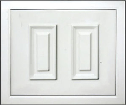 Pvc white half - half, door
