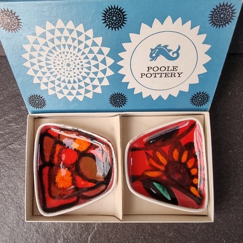 Two poole pottery delphis - two, pin