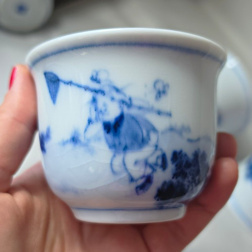 Set blue white - set, 8
