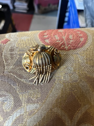 Victorian pinchbeck brooch - pinchbeck?,