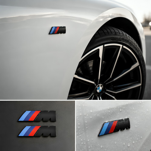 Bmw sport emblem gloss - 2x, m