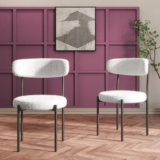 Set of 2 Elysian White Boucle