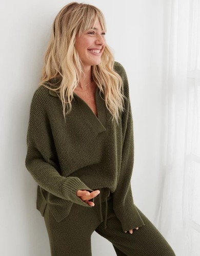 Aerie cozyup waffle knit - aerie,