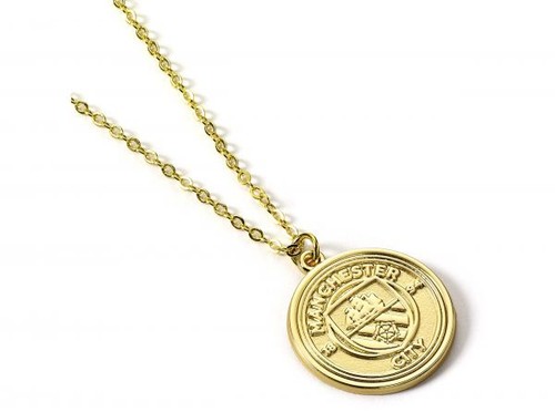 Man city gold tone crest - city,