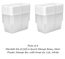 (2 pack ) Set of (10) 6 Quart