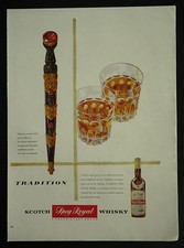 Cameron Highlanders Dirk Gilbey's Spey Royal Whisky 1955 1 Page Advertisement Ad