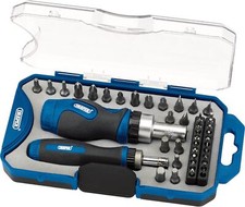 Draper 46479 Ratchet Screwdriver and Bit 42 Piece Set , Blue