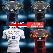 UFC MMA GYM QUICK DRY BREATHABLE T-SHIRT JIU JITSU MUAY THAI TRAINING MEN TOP