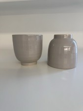 Two ceramic flower plant - flower,