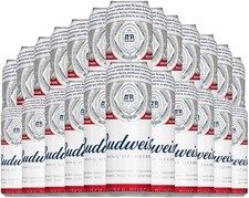 Budweiser Premium Lager Beer 24 x 440ml cans BEST BEFORE DATE JULY 2025