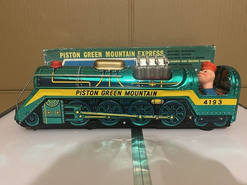 Vintage piston green - green, mountain