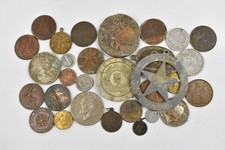 Bundle of Old Coins Various Countries Various Monetary Value 