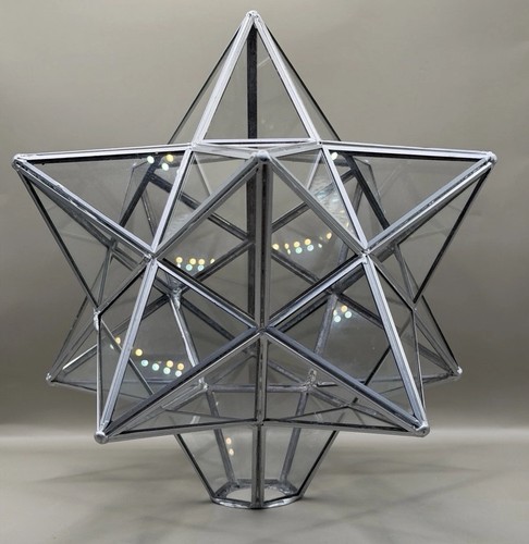 Vintage moravian star glass - moravian,