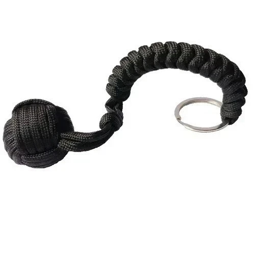 Paracord monkey fist keychain - paracord,
