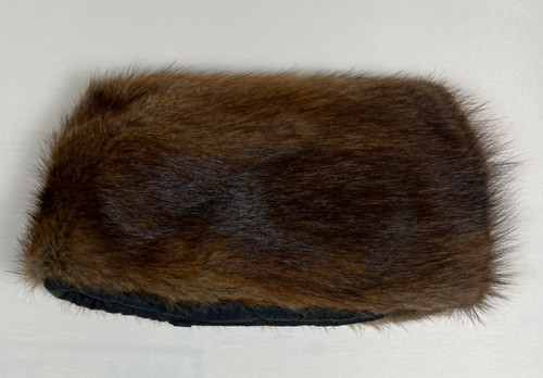 Brown real fur - russian, style