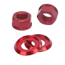 2PCS Bicycle Hub Nut M10xP1.0