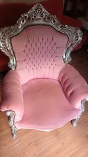 Large Throne Pink Chair