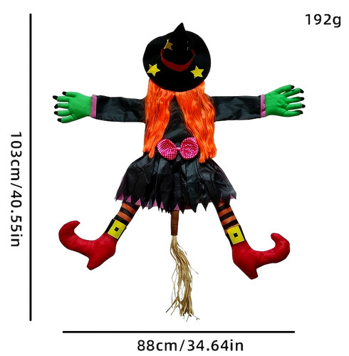 Halloween crashing witch - halloween,