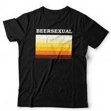 Funny Beersexual T Shirt Unisex Oktoberfest Beer Lover LGBT Flag Dank Meme