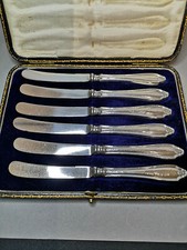 Sterling Silver Edwardian Butter Knives (Circa 1904)