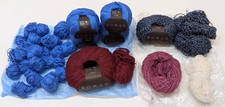 Rowan Denim Revive Cotton Glace Alpaca Classic Wool Balls Red Blue Job Lot Knit