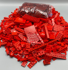 LEGO RED BURGANDY MIXED BRICKS 1KG 1000G Bundle JOB LOT BULK Spares Vintage