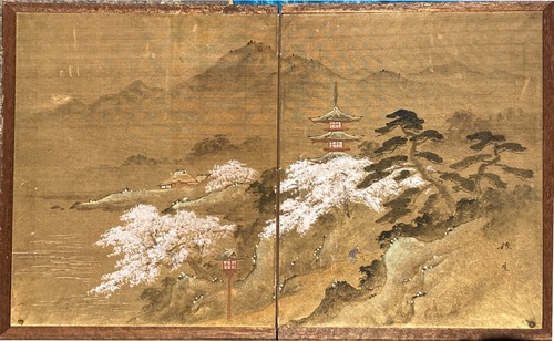 Japanese two panel screen - two-panel,