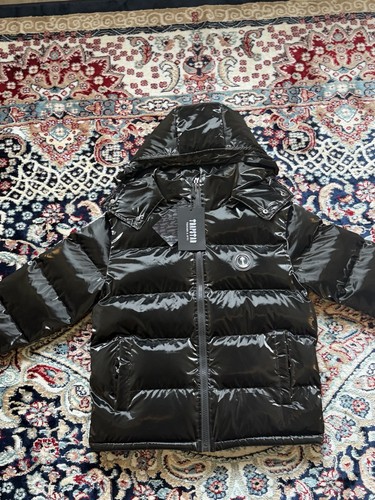 Trapstar glossy black puffer - trapstar,