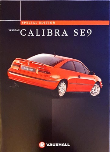 Vauxhall calibra se9 - calibra, brochure