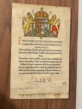 Original WWII Letter of Thanks