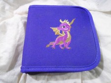SPYRO THE DRAGON PS1 Sony Playstation CD games storage case pouch Disc Wallet