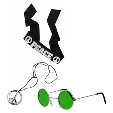 Hippie Fancy Dress Set 60s 70s