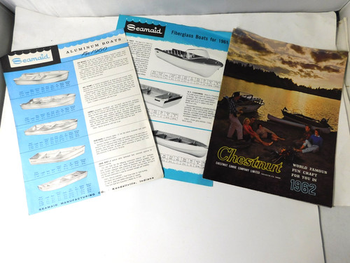 1960 boat canoe - leaflets, &