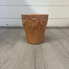 Vintage Scallop Edge Terracotta Pot 11cm X 11cm X 12cm