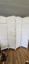 Solid Weave Hand Made Wicker Folding Room Divider Separator/Privacy Screen/Panel