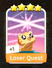 Laser Quest Four Star Sticker