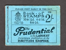 GEORGE V 2/- BOOKLET SG BB12 EDITION 206 (EMPTY)