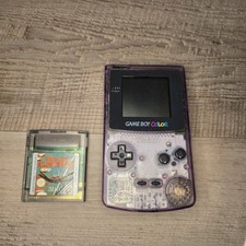 gameboy colour console,  clear
