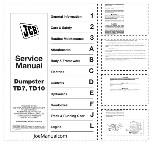 Jcb td7 td10 - td7, dumpster