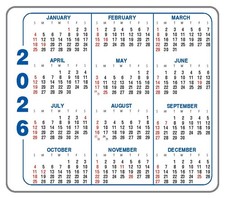 Calendar Magnet for