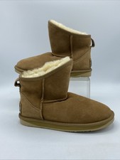 NEW Australia Luxe Collective Black Sheepskin Suede Brown Short Boots UK 5